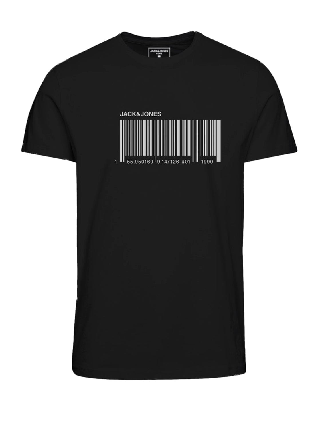 Camiseta manga corta con estampado delantero negra CODE