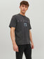 Camiseta de algodón estampada negra - JOREXOTIC
