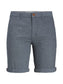 Pantalón corto chino con textura azul oscuro - JPSTFURY