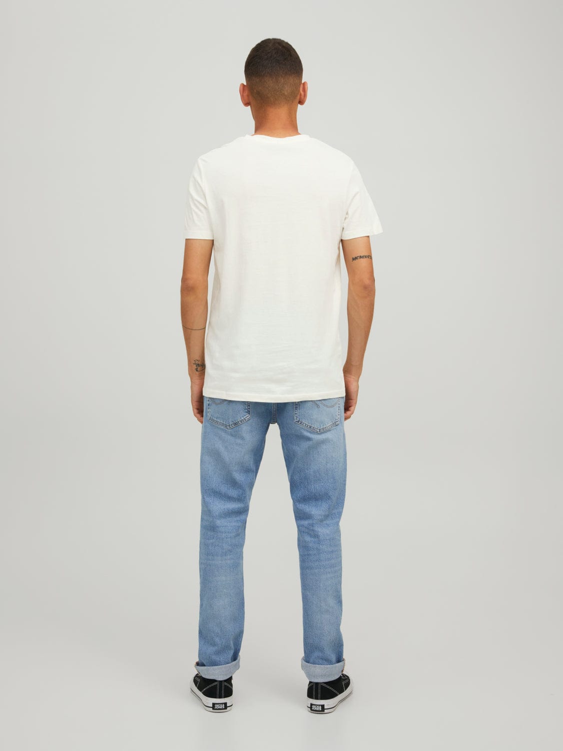 Camiseta de manga corta blanca con lettering en el pecho PALETTE