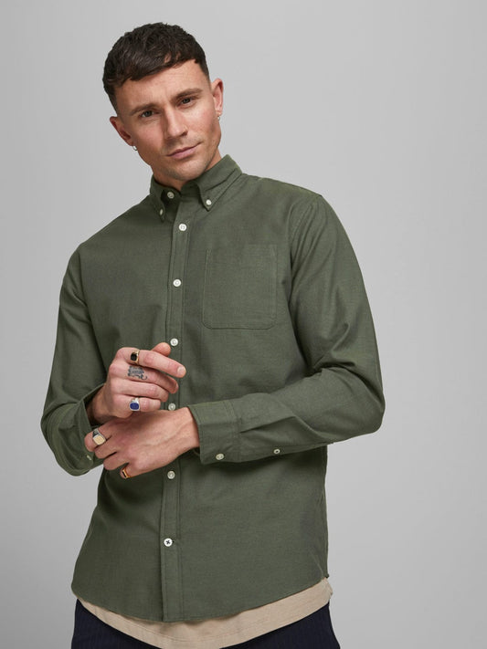 Camisa lisa Oxford - Verde