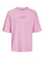 Camiseta de manga corta en algodón rosa KARMA