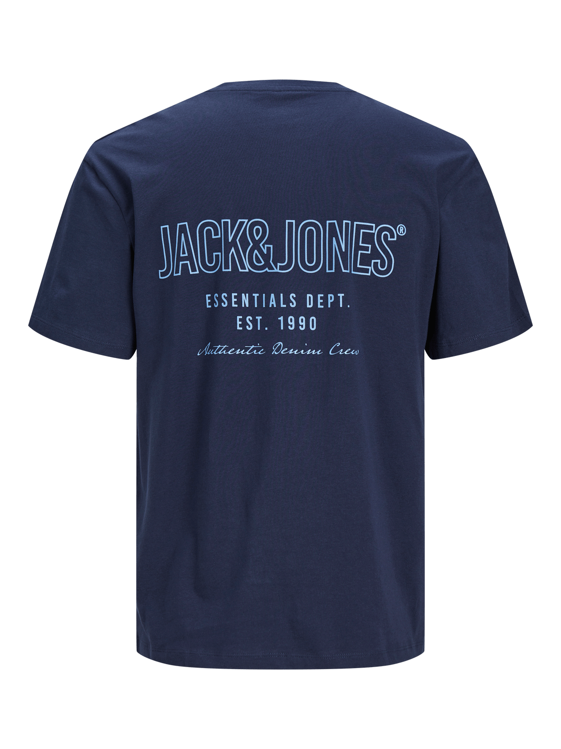 Camiseta manga corta estampada azul marino -JJGROW