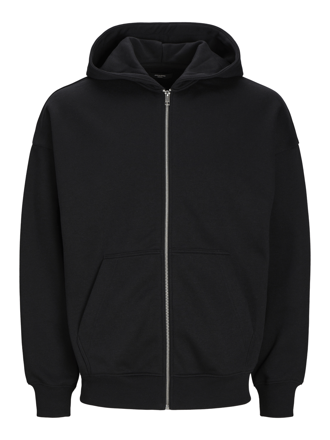 Sudadera oversize abierta con cremallera, Negra - JPRBLAHARVEY