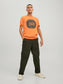 Camiseta de manga corta con logo naranja STAR