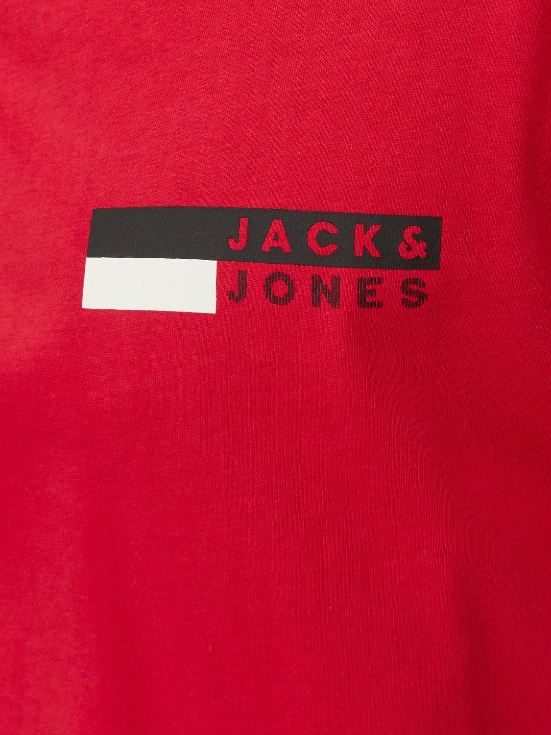 Camiseta con logo roja  -  JJECORP LOGO TEE PLAY SS O-NECK NOOS