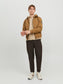 Chaqueta con capucha marrón - JJEBASIC