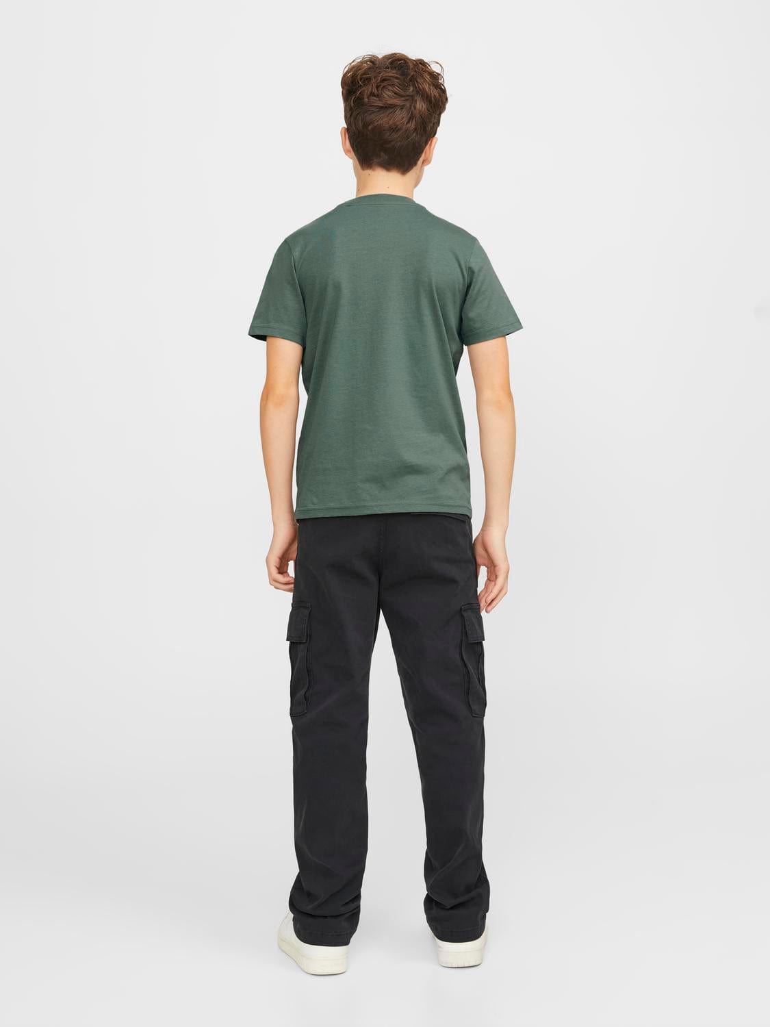 Camiseta print calavera verde -JORHEAVENS