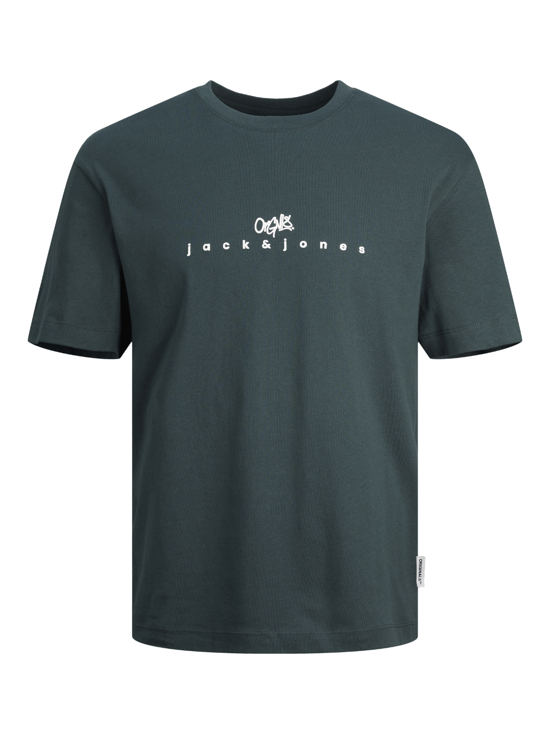 Camiseta básica con logo verde oscuro - JORSILVERLAKE