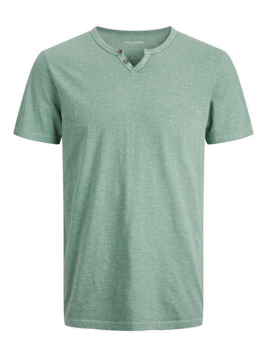 Camiseta manga corta Granite Green- JJESPLIT