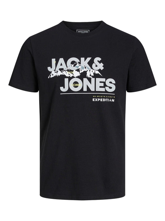 Camiseta de manga corta negra - JCOHUNTER