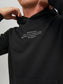 Sudadera con capucha con letras marrón EVAN
