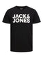 Camiseta manga corta logo en blanco - JJECORP Negro