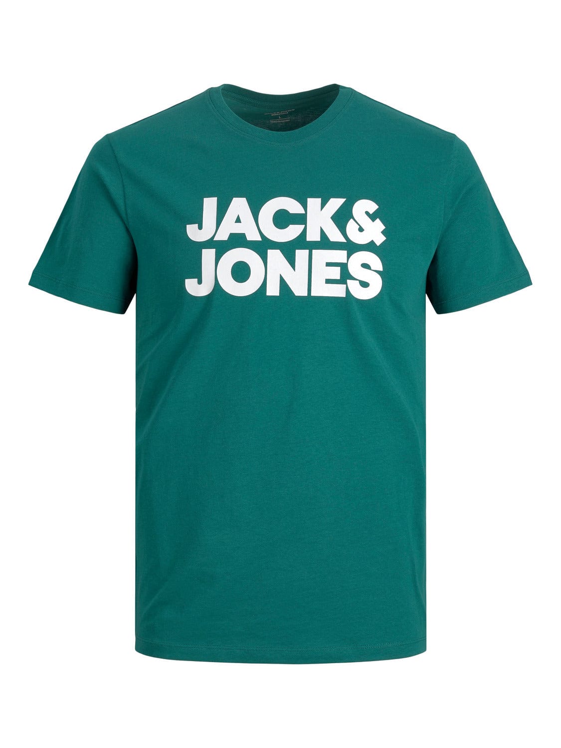 Camiseta de manga corta con logo delantero verde - JJECORP