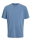 Camiseta básica de manga corta azul- JJEDREW