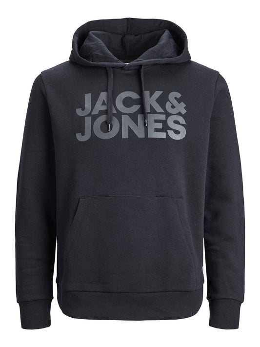 Sudadera con logo negra -JJECORP