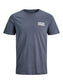 Camiseta de manga corta con logo gris azulado - CORP