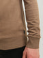 Jersey de cuello alto camel -JJEEMIL