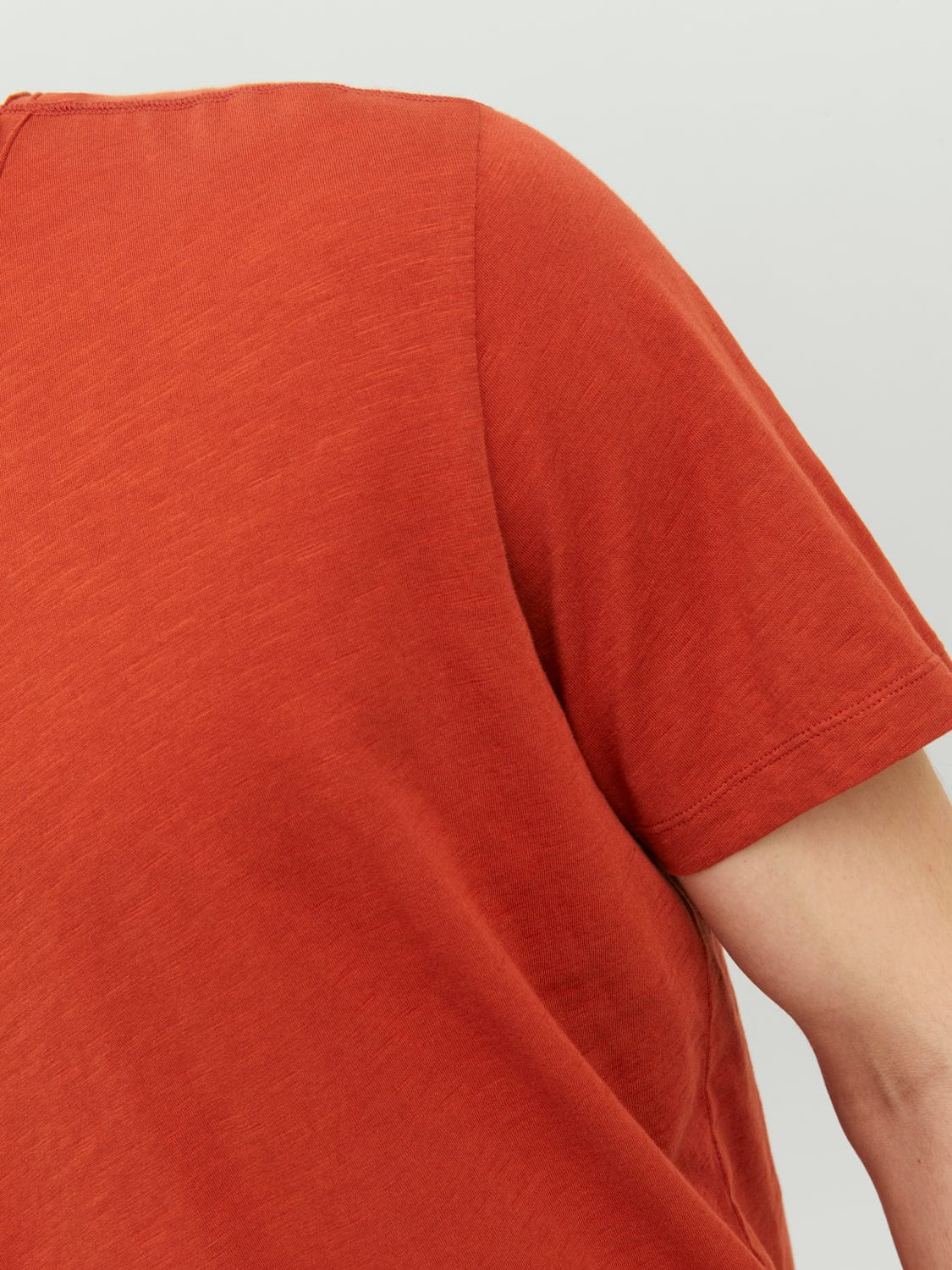 Camiseta básica de manga corta naranja - JJEBASHER