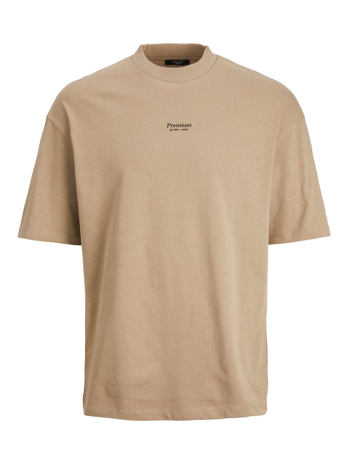Camiseta con lettering delantero beige - JPRBLAKAM