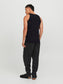 Camiseta tirantes negra -JJEBASIC