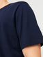 Camiseta maga corta azul marino -JJZURI