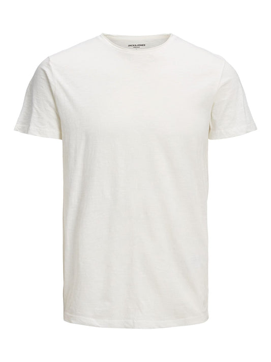 Camiseta manga corta algodón color blanco- JPRBLUROCK