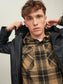 Camisa de cuadros naranja JAY