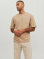 Camiseta de manga corta con estampado beige WORLD