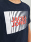 Camiseta con logo azul - JJECORP
