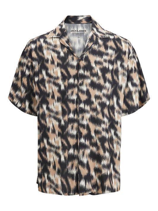 Camisa estampada beige - JORLUKE