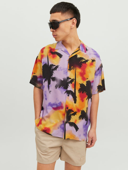 Camisa estampado tropical - JCOENERGY