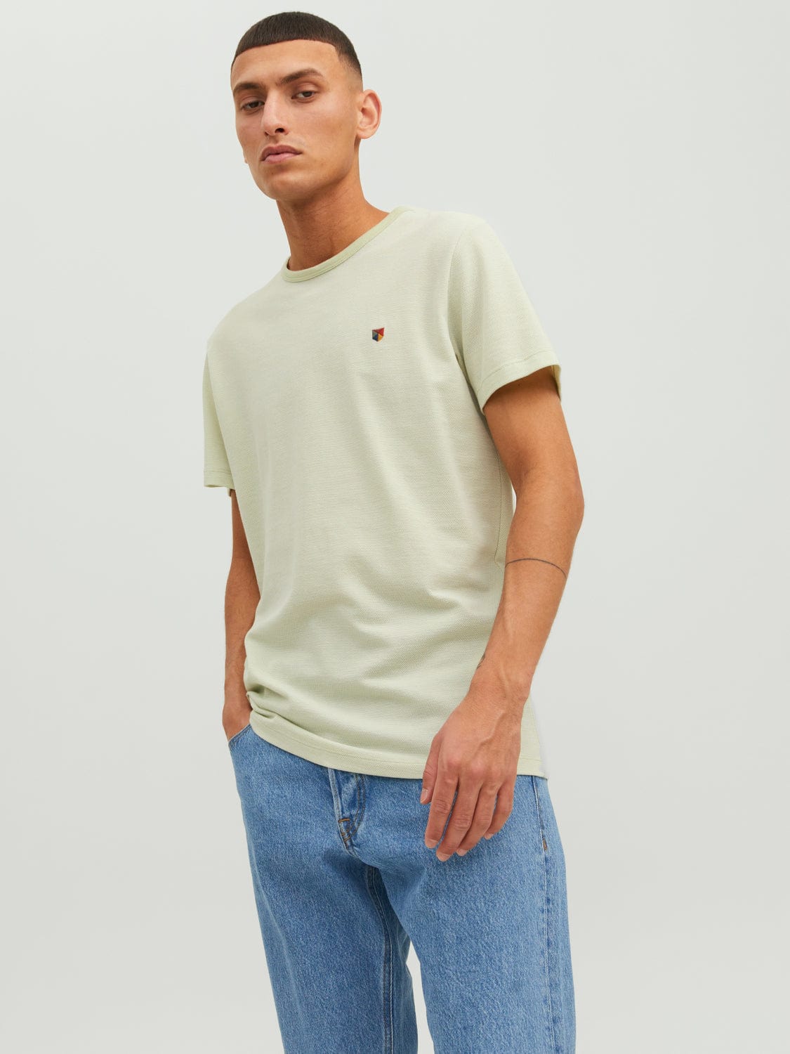Camiseta manga corta verde- JPRBLUWIN