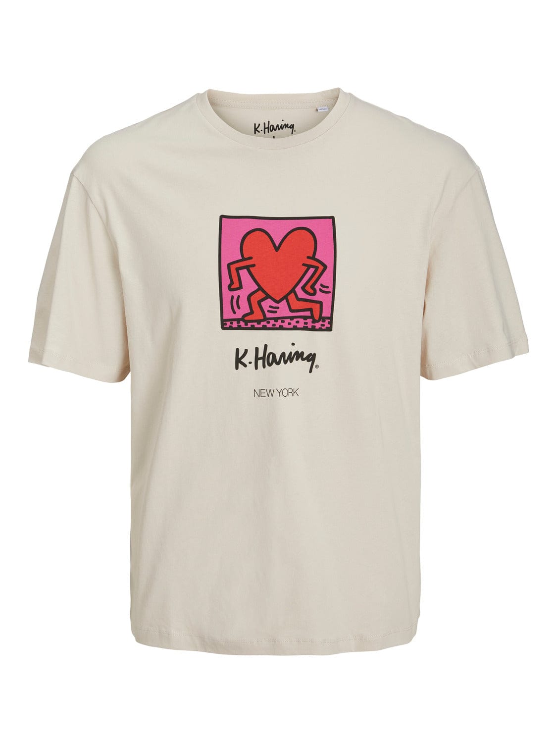 Camiseta de manga corta beige - KEITH HARING