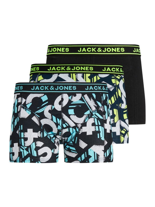 PACK 3 BÓXERS LOGO PRINT JUNIOR - NEGRO