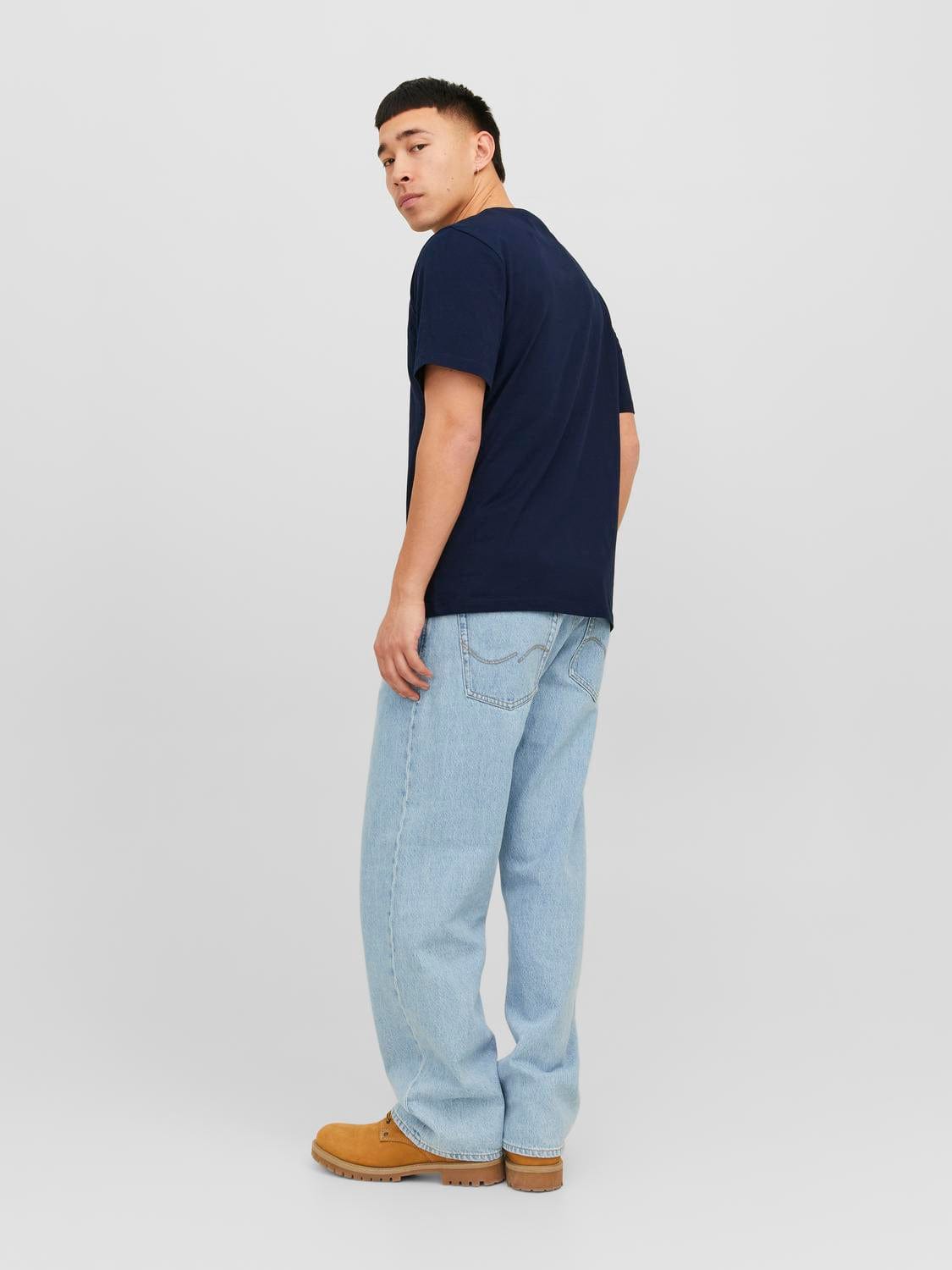 Camiseta azul - JJECORP LOGO TEE PLAY SS O-NECK NOOS