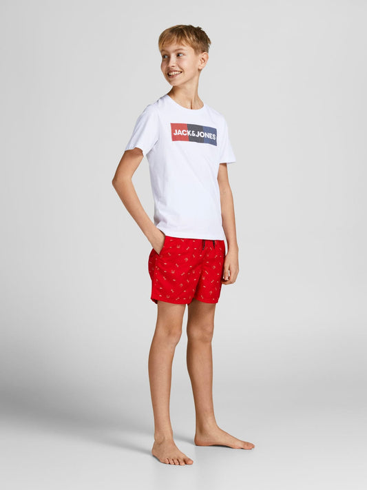 Bañador estampado- JPSTCRETE Rojo