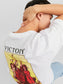 Camiseta estampado espalda JORDESTINY blanco rojo