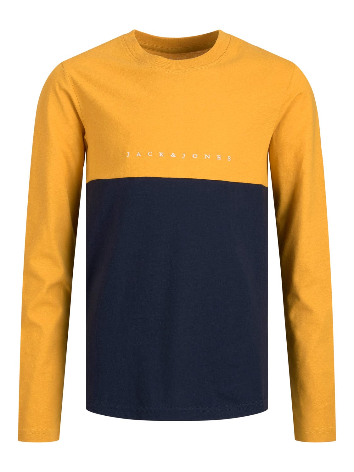 Camiseta de manga larga bicolor amarilla y azul marina - JORCOPENHAGEN