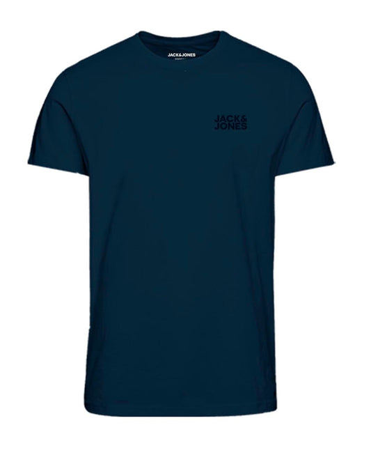 Camiseta con logo azul marino - JJECORP