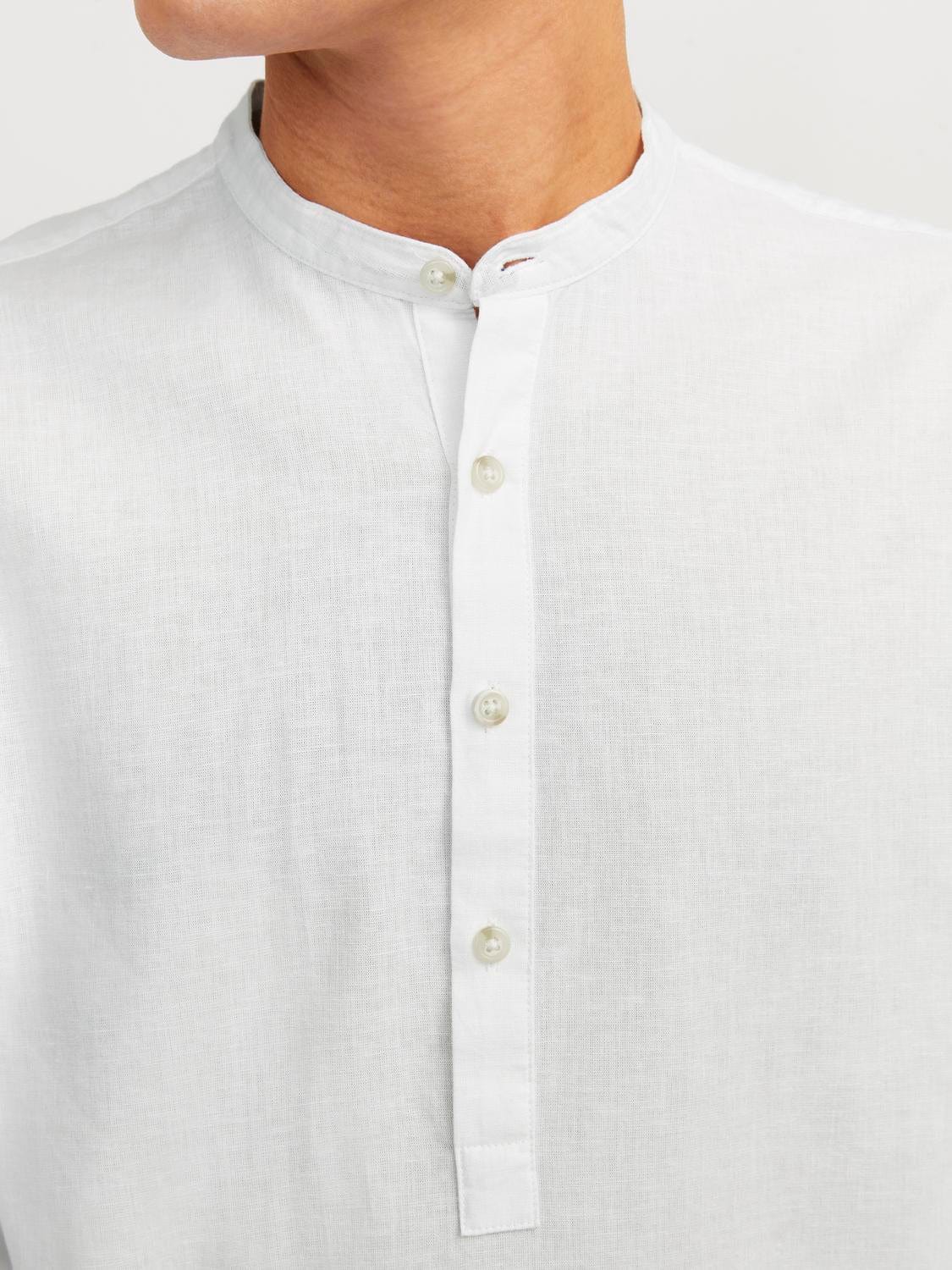 Camisa lino blanca - JJESUMMER