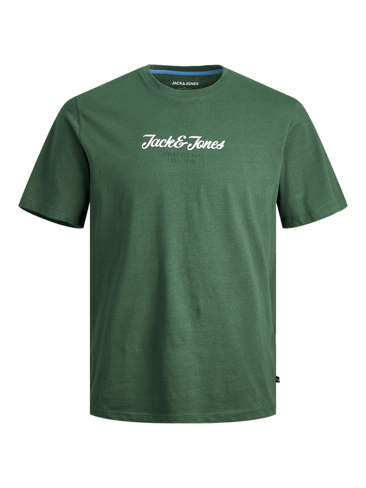 Camiseta manga corta con logo verde - JJHENRY
