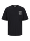Camiseta oversize estampada negra - JORLAUGH