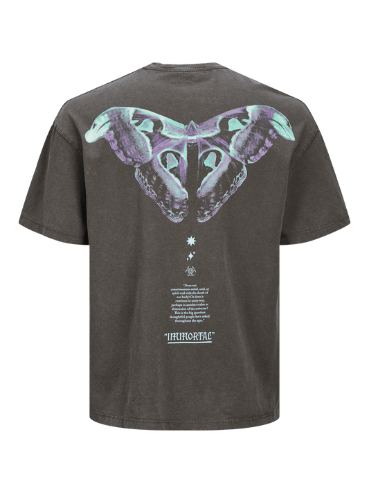 Camiseta oversize estampada gris - JORIMMORTAL