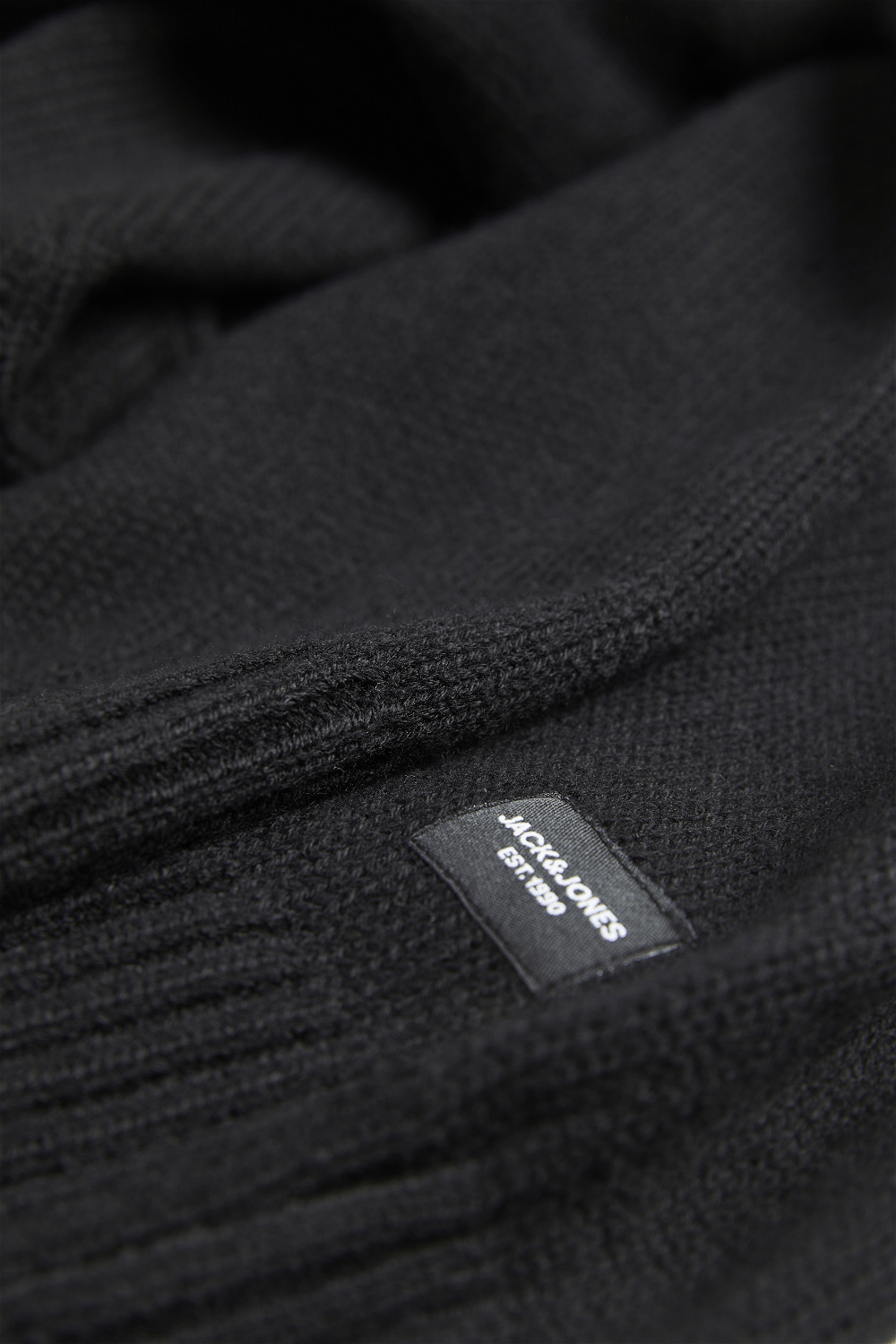 Jersey de algodón básico negro - JJEJACK