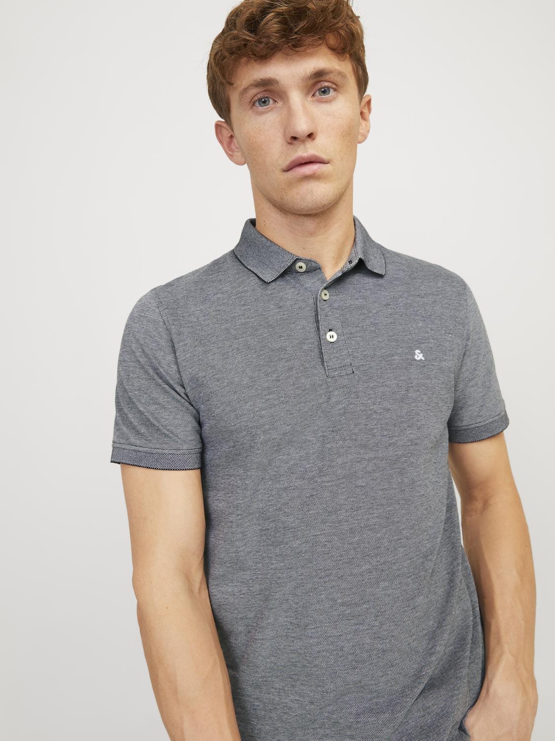 Polo punto gris - JJEPAULOS POLO SS NOOS