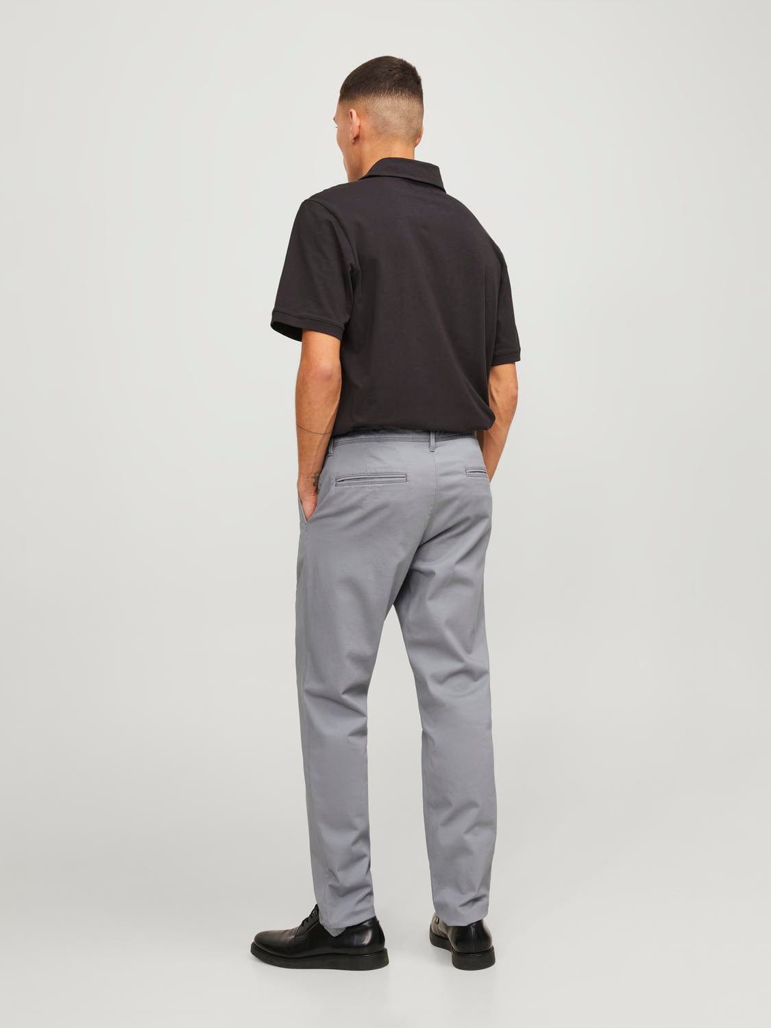 Pantalón chino gris -JPSTMARCO JJBOWIE NOOS