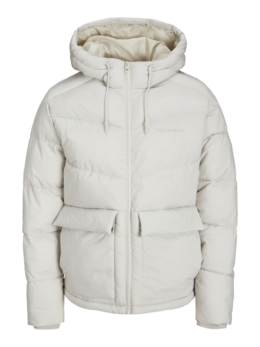 Abrigo blanco acolchado -JORVESTERBRO