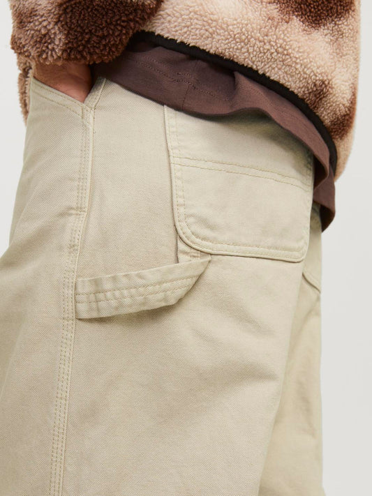 Pantalón cargo beige Loose Fit -JPSTEDDIE