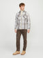 Sobrecamisa de cuadros marrón con bolsillos  - JPRCCROY
